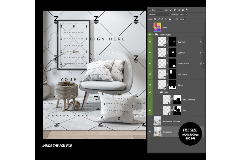 Mockup de Objetos Decorativos