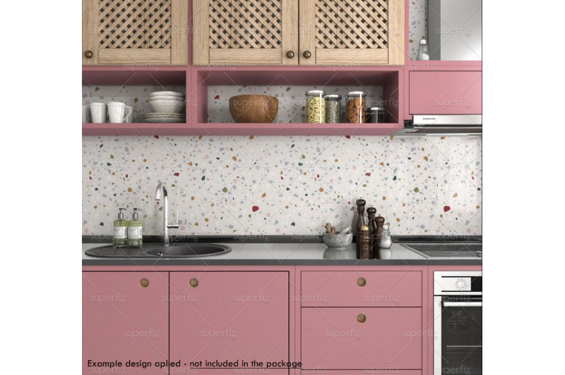 Mockup de Cozinha para trocar a superfície da parede e armário