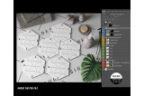 Mockup de Azulejo Hexagonal