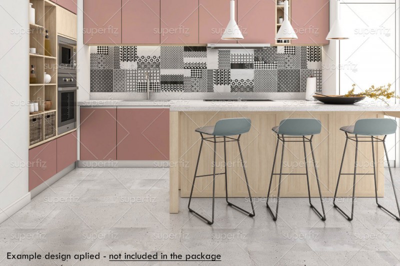 Mockup de Cocina para cambiar la superficie del suelo y pared