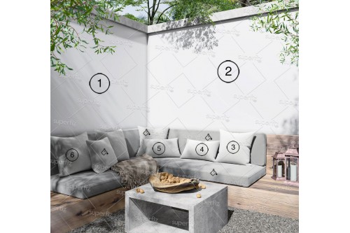 outdoor mockup blank wall