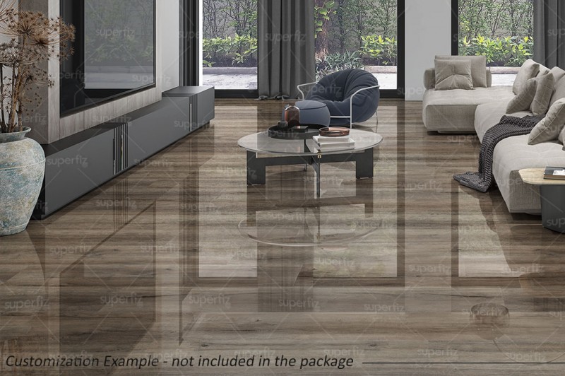 Mockup de Sala de Estar para cambiar la superficie del suelo