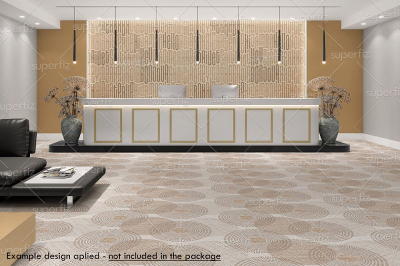 Mockup de Espaço Comercial para trocar a superfície do chão e parede