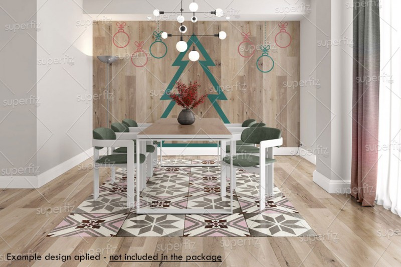 Dining room Mockup to change the floor and wall surface