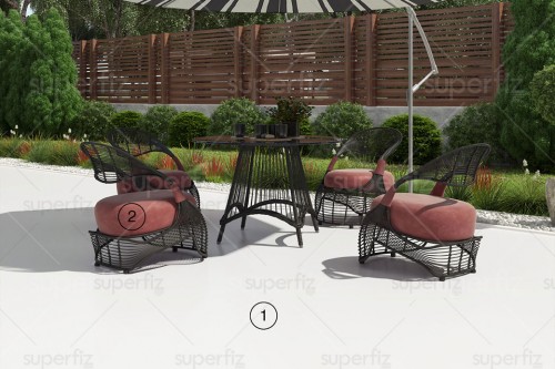 outdoor mockup blank floor