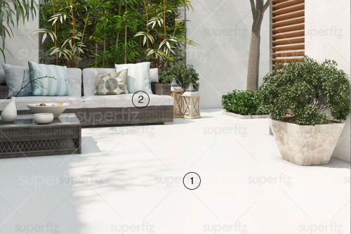 Outdoor Mockup blanck floor