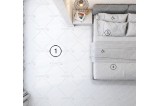 mockup de chão de quarto