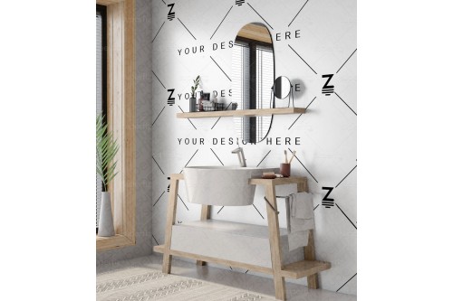 mockup de baño