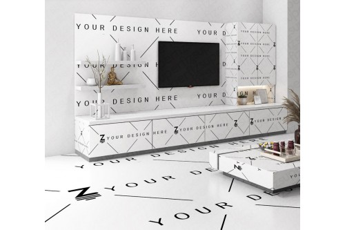 mockup de sala de estar