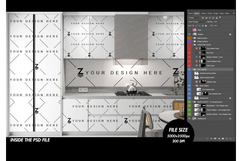 psd cabinet template