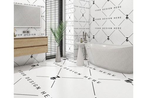 bathroom mockup