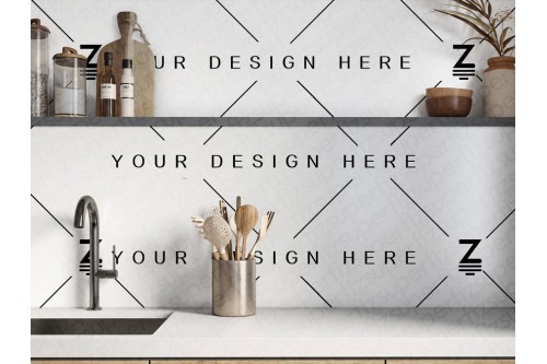 kitchen wall mockup
