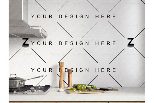 mockup de pared de cocina