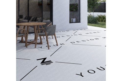 outdoor scene mockup to put ceramic tile