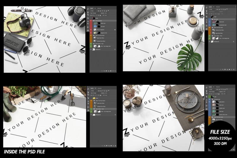 mockup de revestimento cerâmico