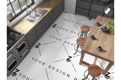 kitchen floor mockup