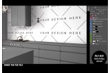 mockup psd de escena de cocina