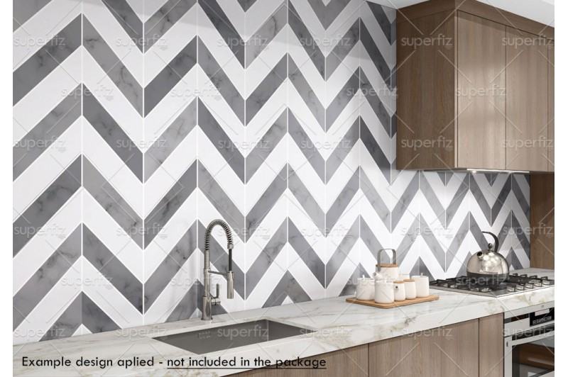 Mockup de Cocina para cambiar la superficie de la pared SM168