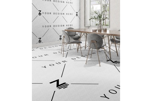 mockup de escena de comedor