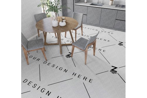 Mockup de Cocina para cambiar la superficie del suelo SM174