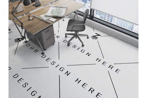 mockup de oficina para cambiar suelo