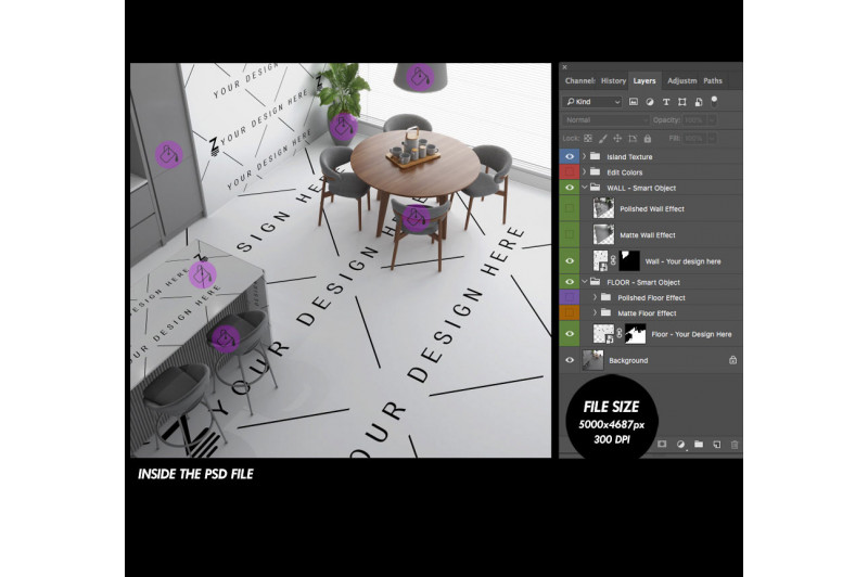 escena de cocina para añadir suelo