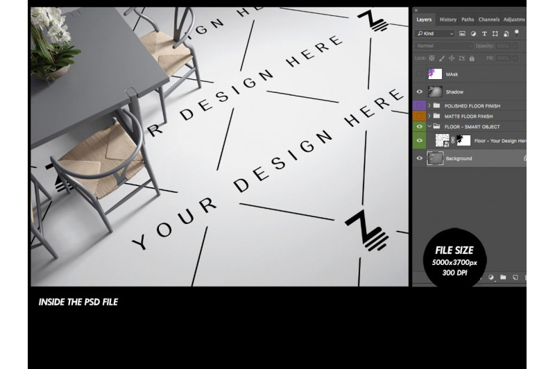 psd mockup pattern design