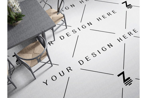 blank floor ceramic tile mockup