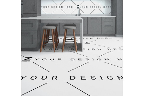 Mockup de cozinha personalizável