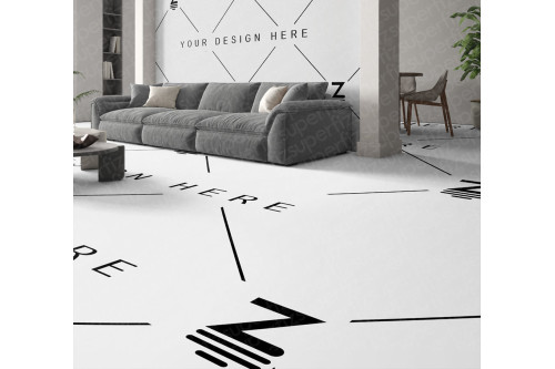 Living room mockups with editable layers