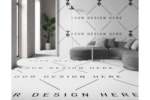 mockup de salon con elementos editables