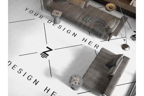 Living room mockups with editable layers