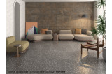 Living room template for applying floor and wall tiles