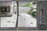 espaço interno-externo com camadas editáveis espaço interno-externo com camadas editáveis