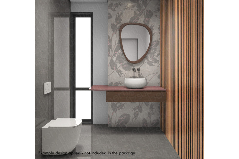 Herramienta de baño para visualizar azulejos de suelo y pared