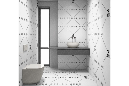 Bathroom mockup for Changing Tiles