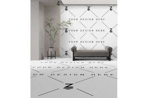Living room mockups with editable layers
