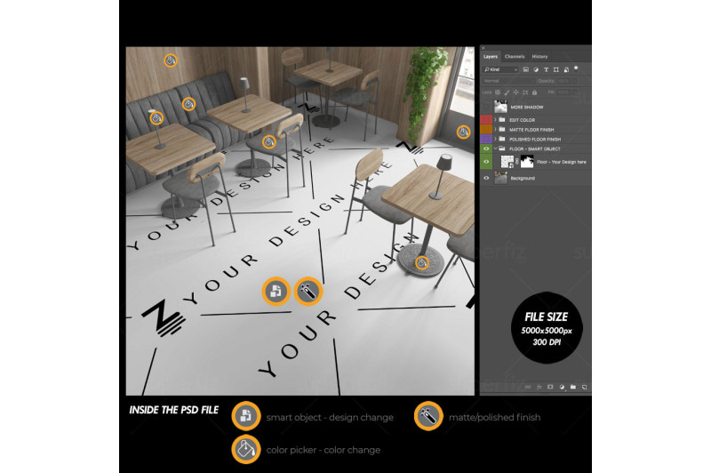 visualization tool for Changing floor
