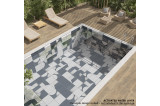 Photorealistic mockup to visualize pattern continuity Photorealistic mockup to visualize pattern continuity