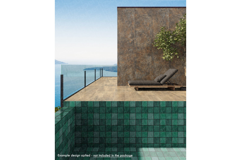 cena de piscina para mostrar azulejos