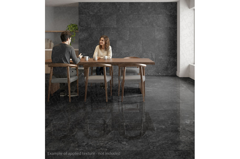 Maqueta de comedor personalizable: plantilla editable para suelo y pared SM281