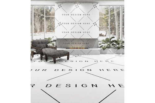 Visualização interna do mockup PSD com camadas e estrutura