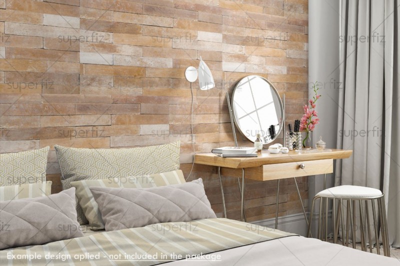 Mockup de Dormitorio para cambiar la superficie de la pared