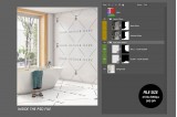 Mockup de Baño para cambiar la superficie del suelo y pared Mockup de Baño para cambiar la superficie del suelo y pared